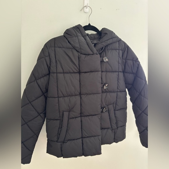Bernardo Box Quilt Puffer Jacket in Black NWT - Picture 4 of 9